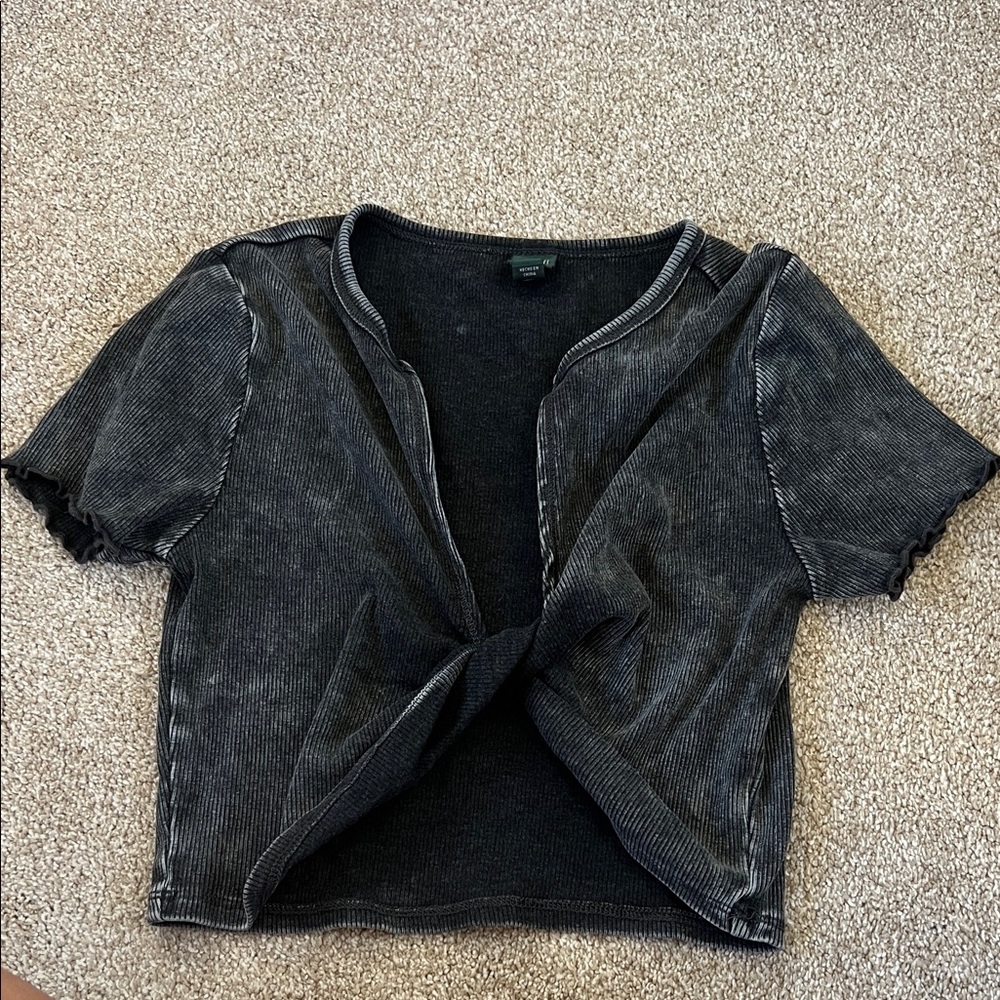 Wild Fable Black Crop Top